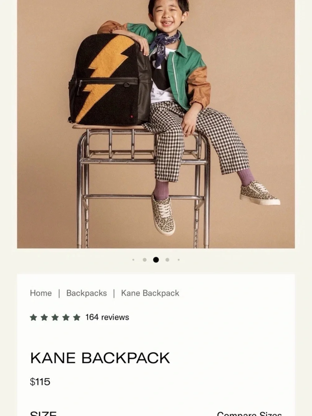 STATE backpack Black Sherpa with Yellow Lightning Bolt